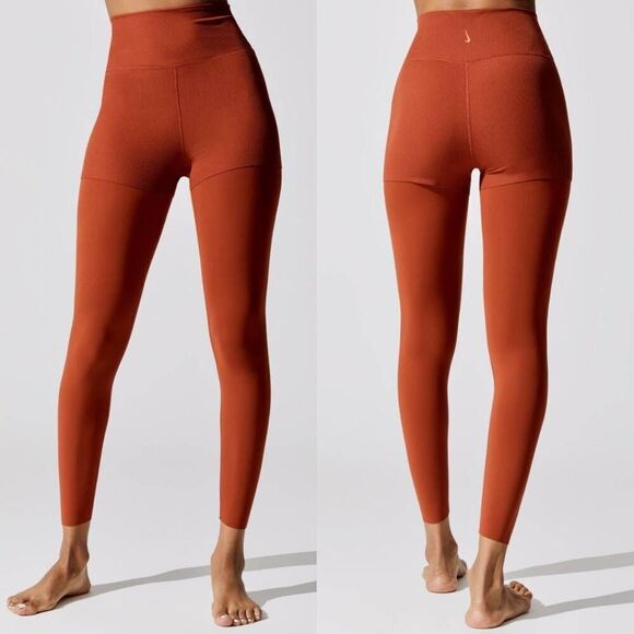 Nike Womens Yoga Luxe Layered 7/8 Leggings, Orange, M NWT - Picture 1 of 12
